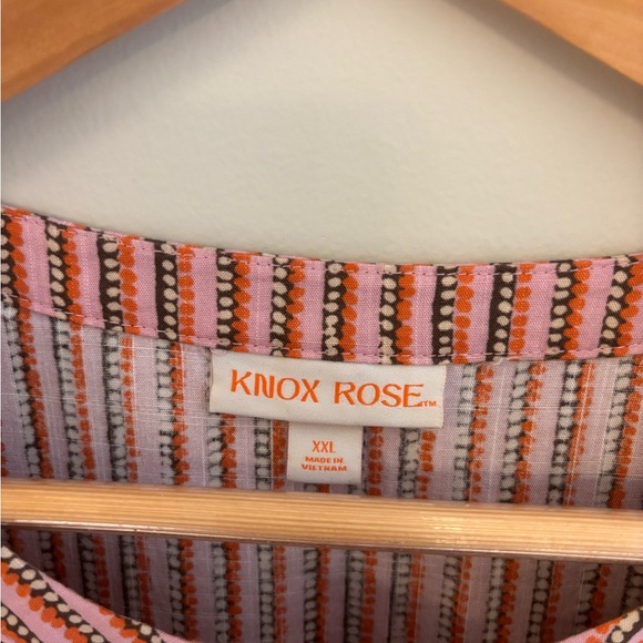 Knox Rose Pink Floral Dress Puff Sleeve with Tassel Detail - Picture 9 of 9